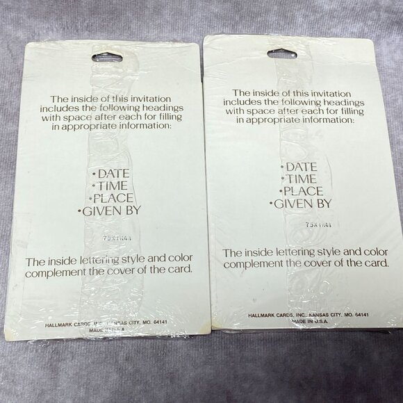 Vintage Hallmark Christmas Party Set Plates Glasses & Invitations Snowman Design - Picture 6 of 6